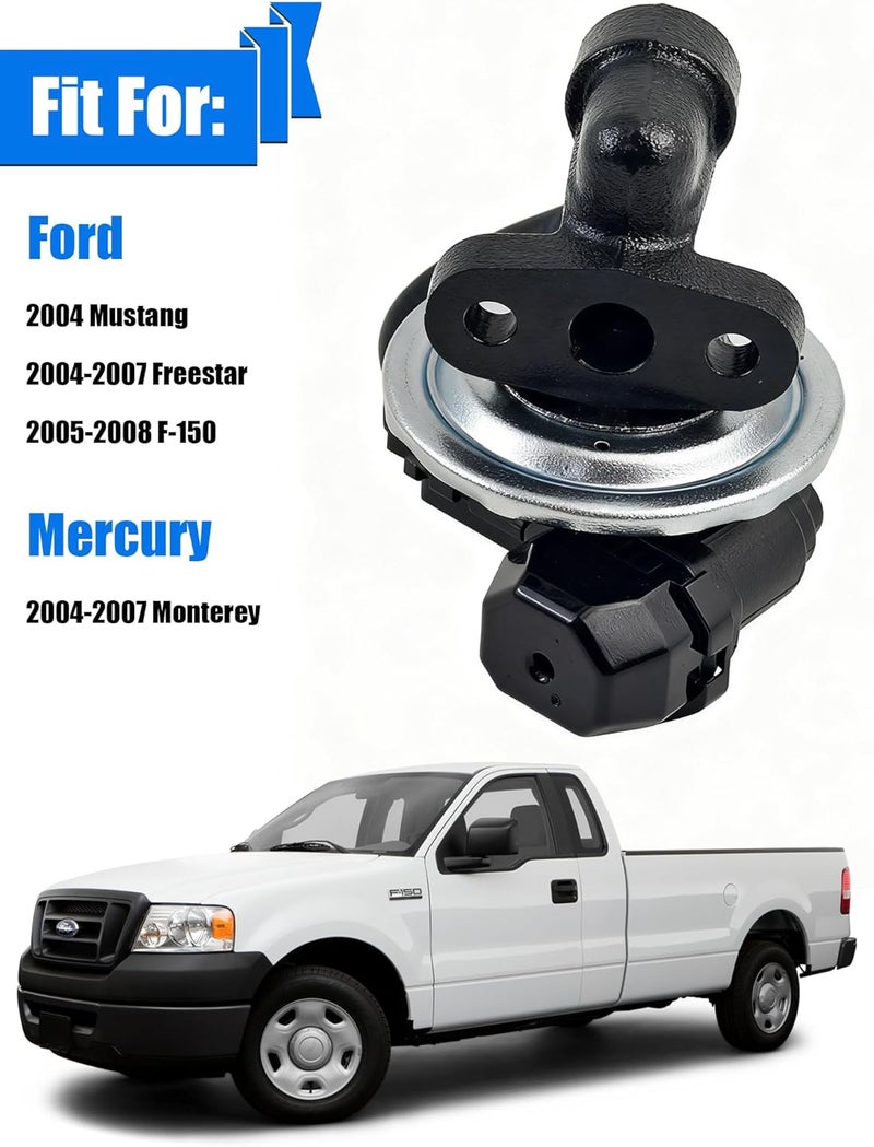 TINJO EGR Valve EGV1039 Fits for 04-07 Mercury Monterey, 04 Mustang, 04-07 Freestar, 05-08 F-150, EGR Valve Exhaust Gas Recirculation Valves Replace OE 4F2Z9D475AF CX2061 4F2Z9D475AA - Image 2
